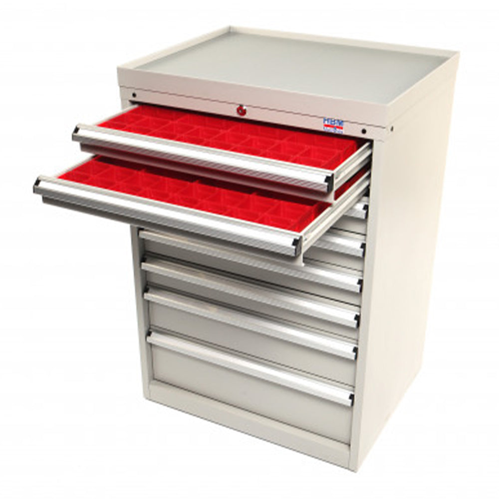 Dielenská skrinka na náradie profi s organizérom, 8 zásuviek 72 × 58 × 100cm HBM