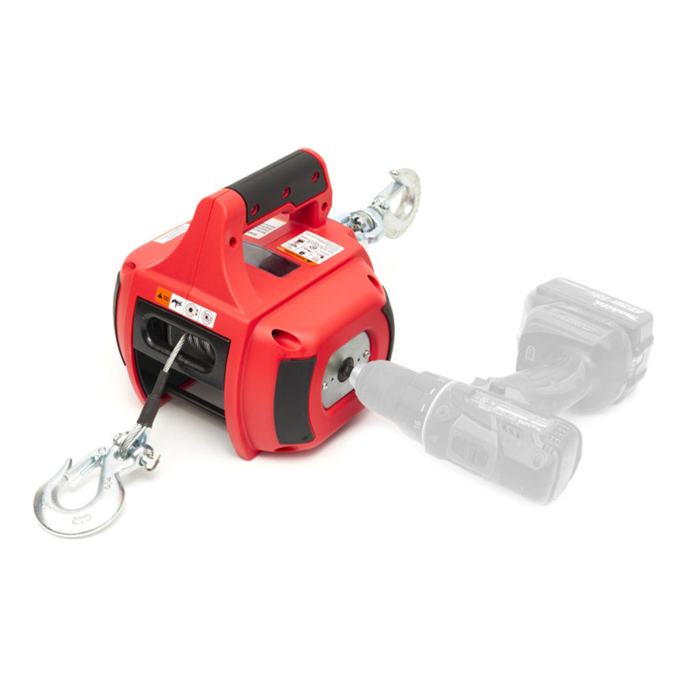 Prenosný naviják 225kg s pohonom na vŕtačku