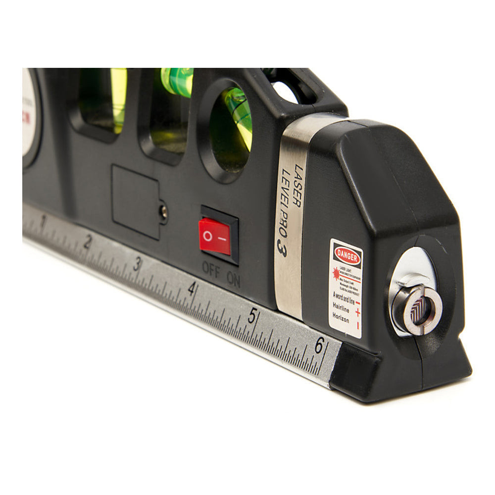 Vodováha so vzduchovou bublinkou 4 v 1 s laserom a integrovaným metrom