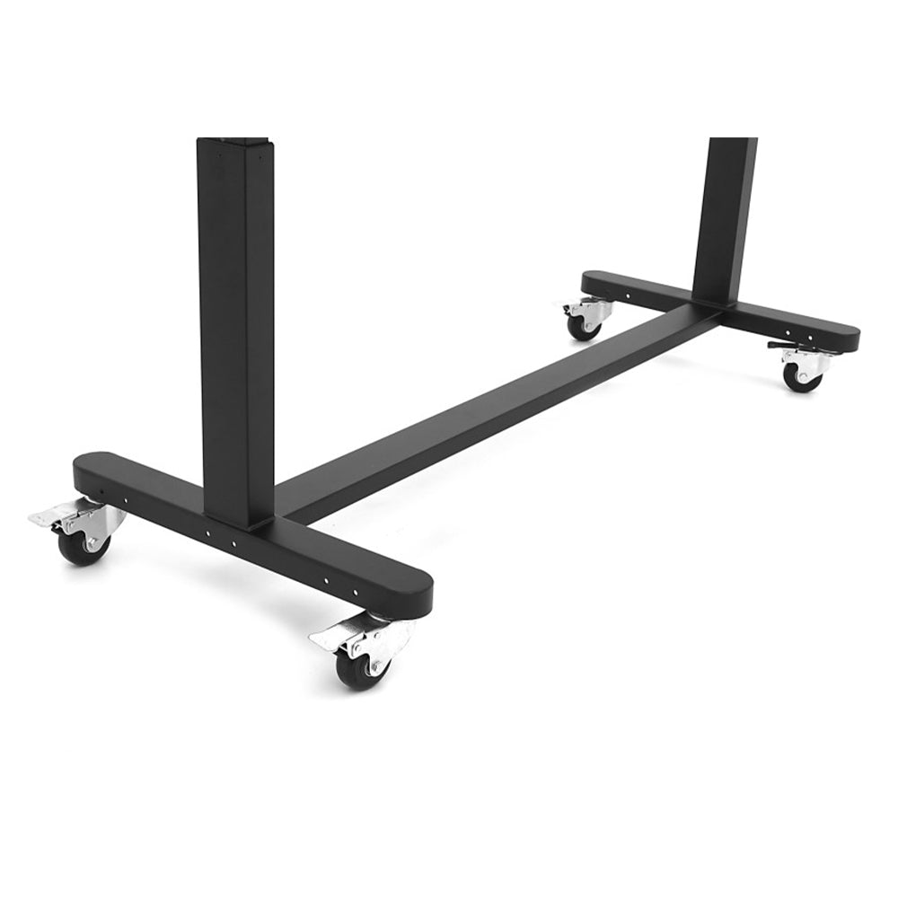 Pracovný stôl výškovo nastaviteľný s masívnou drevenou doskou 152cm