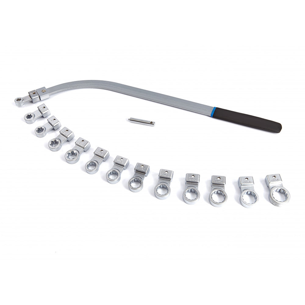 Sada kľúčov na napínaky prídavných remeňov a rozvodov 15 kusov hbm