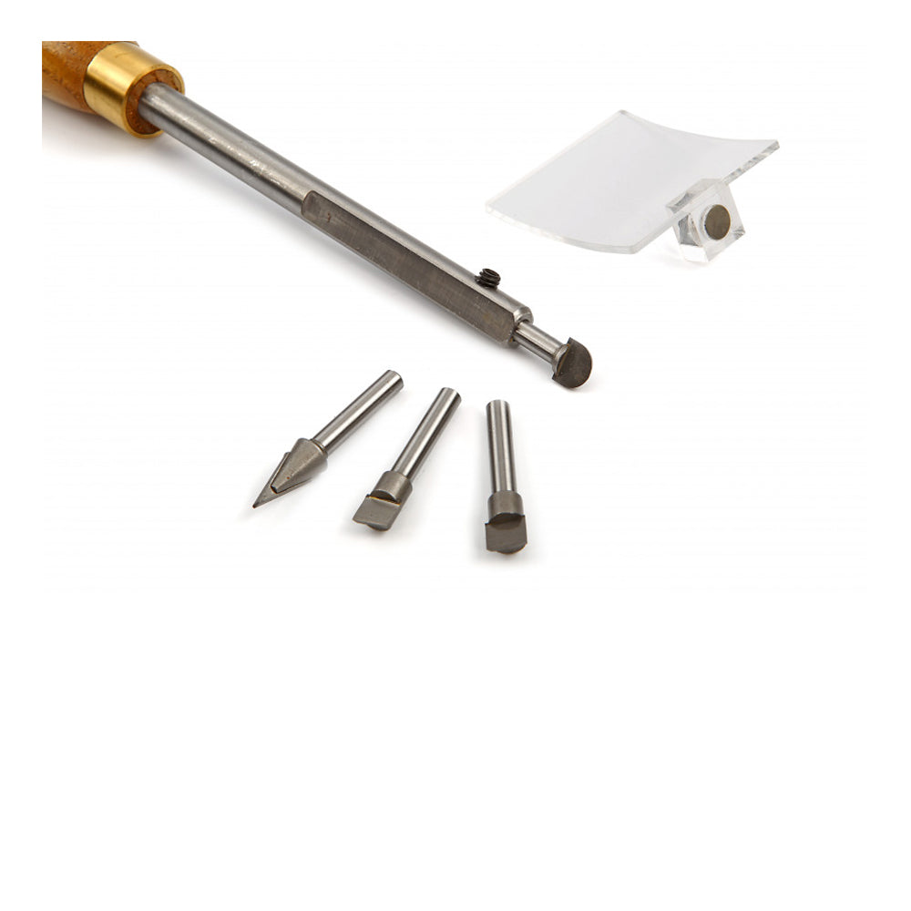 Sústružnícke dláta na drevo so 4 rôznymi vymeniteľnými hlavami – HBM