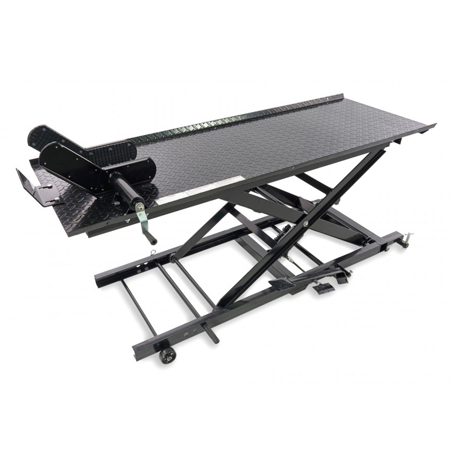 Hydraulický nožnicový zdvihák - zdvíhacia plošina pre motocykle 450kg HBM 200 čierny