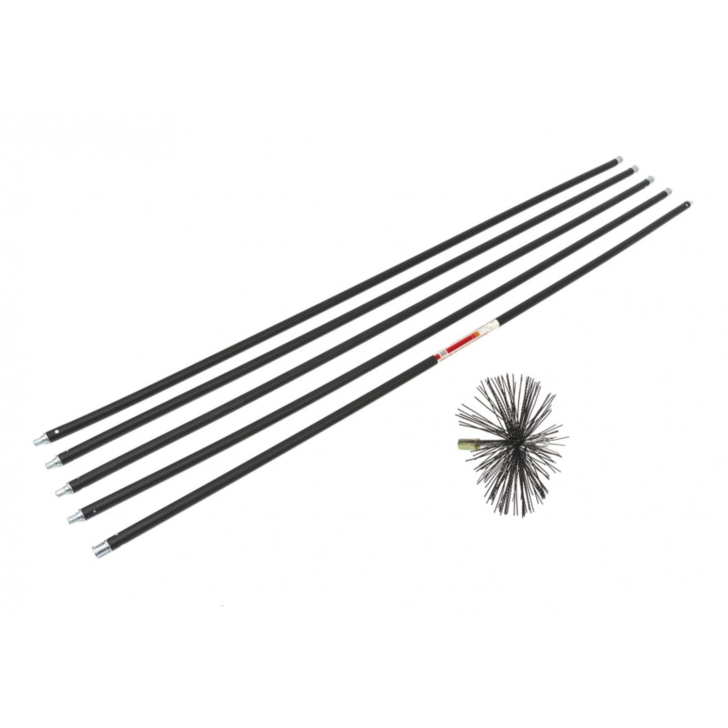 Sada na čistenie komína, dymovodov, 7 m 6 kusov hbm