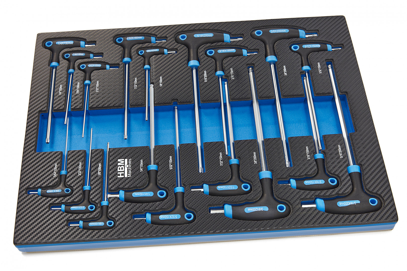 Zásuvkový modul – Torx a Imbus v palcoch s T-rukoväťou, 18 dielov – HBM