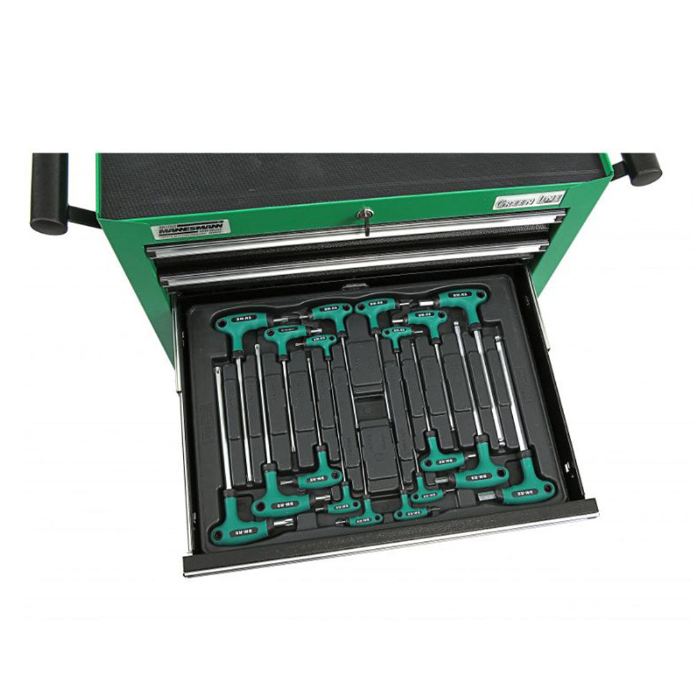 Skrinka Mannesmann so 7 zásuvkami, vybavená náradím 321 kusov