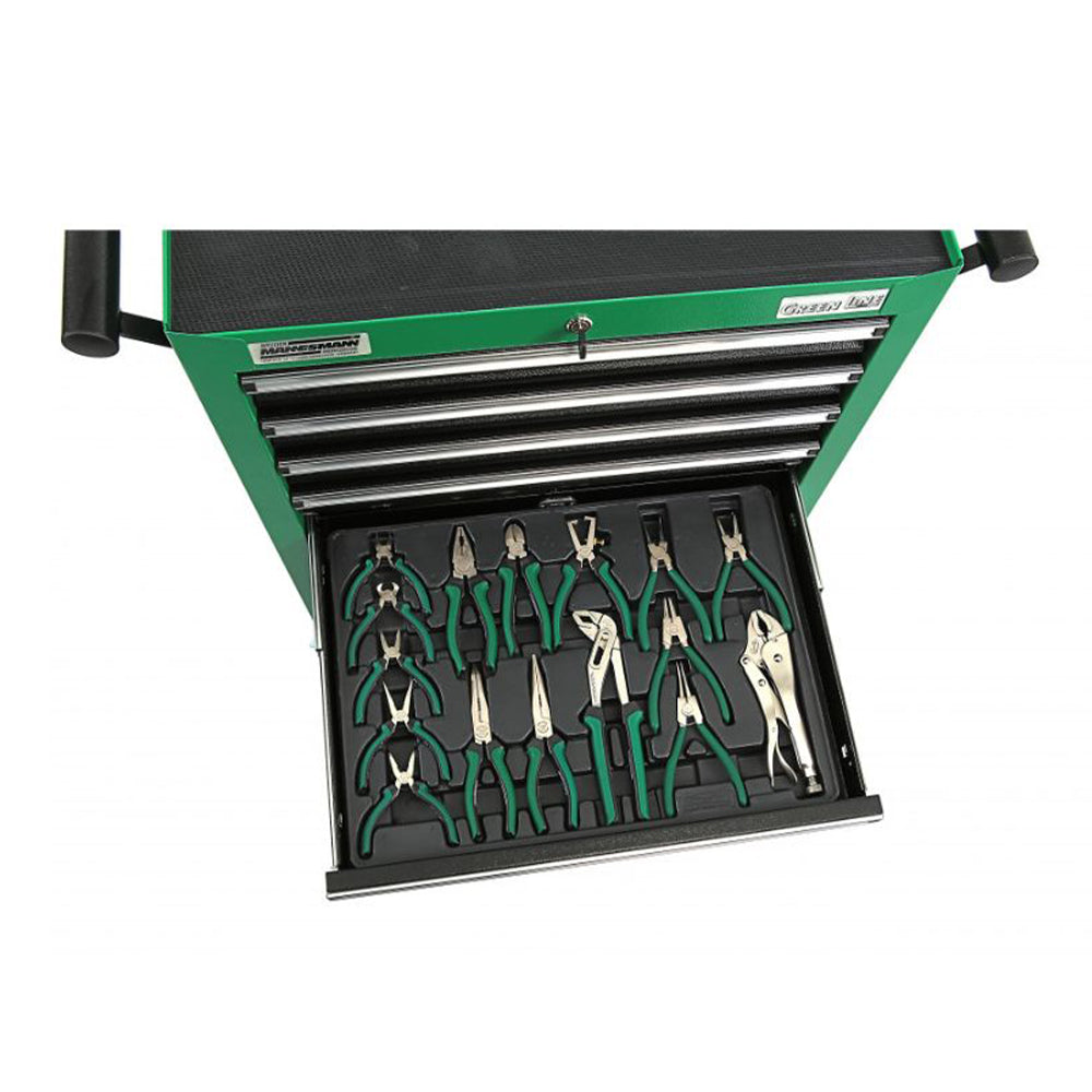 Skrinka Mannesmann so 7 zásuvkami, vybavená náradím 321 kusov