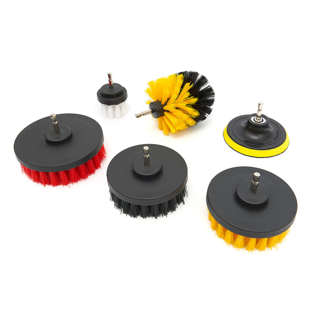 Sada čistiacich kefiek, leštiacich a brúsnych špongií na vŕtačku 16ks HBM