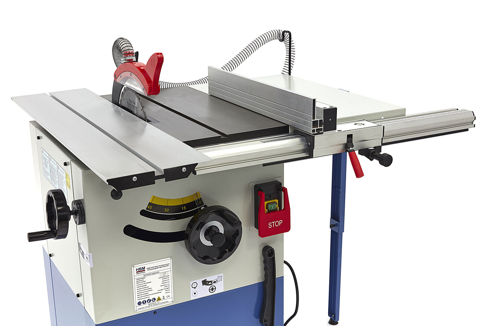 Profesionálna stolová kotúčová píla, nastaviteľná HBM 2200W
