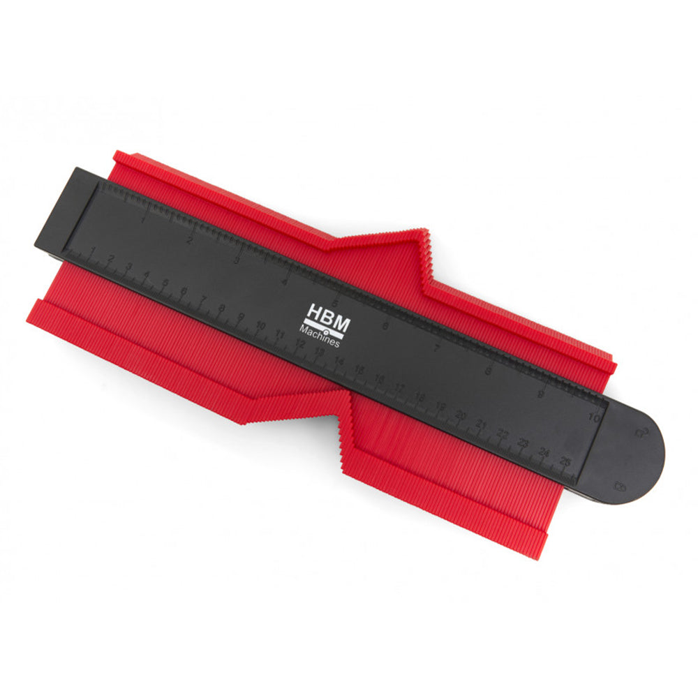 Magnetická šablóna na profily s vodováhou profesionálna 305 x 130 x 21 mm HBM