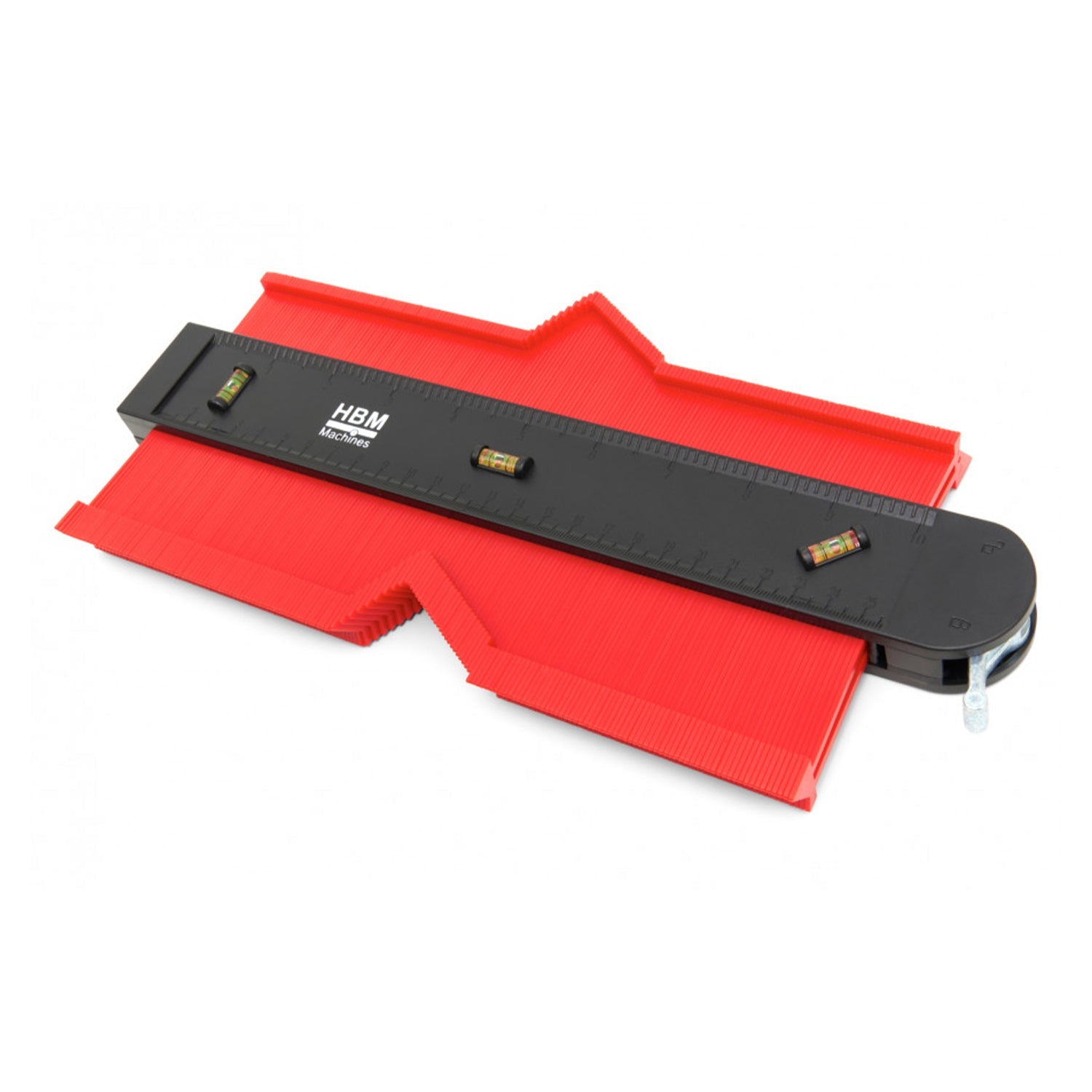 Magnetická šablóna na profily s vodováhou profesionálna 305 x 130 x 21 mm HBM