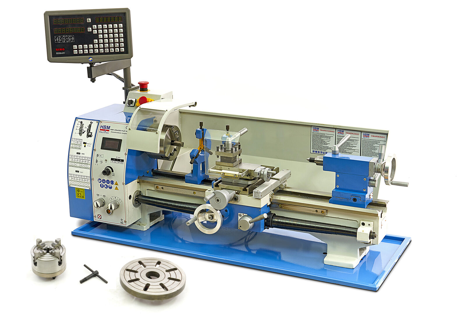 Profesionálny sústruh na kov 250 x 550 Vario DRO