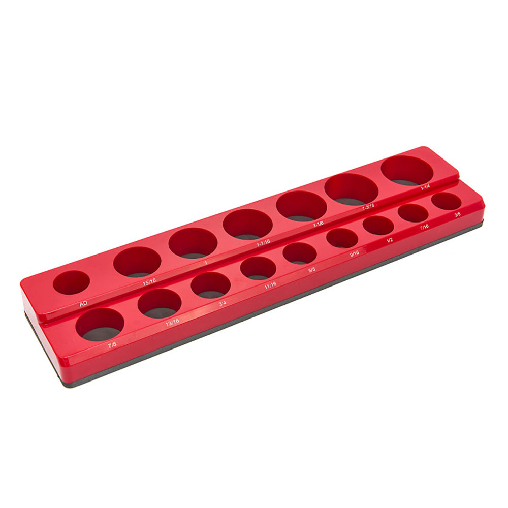 Magnetický držiak na nástrčné kľúče 3/8'', v palcoch, 16ks