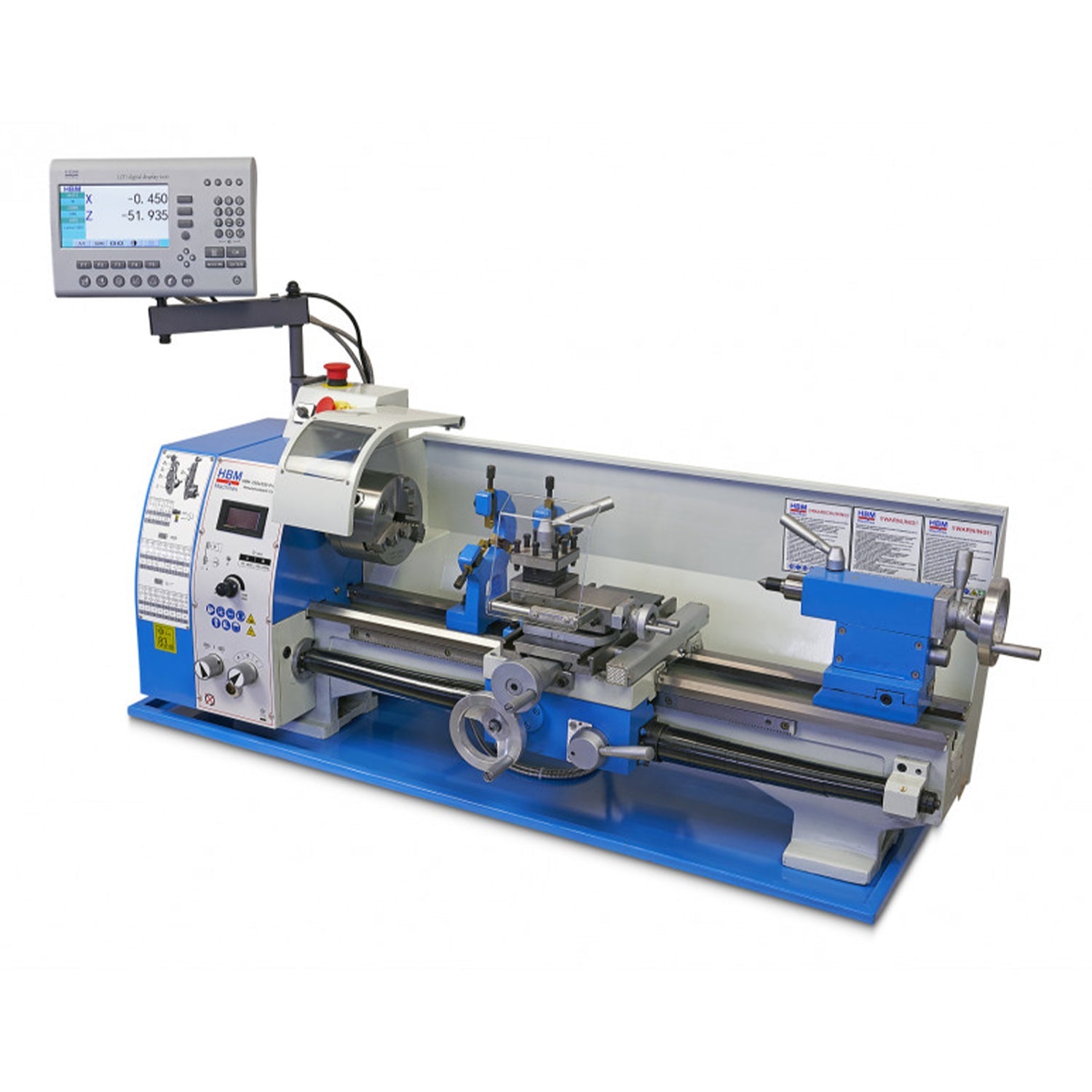 Sústruh na kov 250 x 550 vario s LCD dispejom