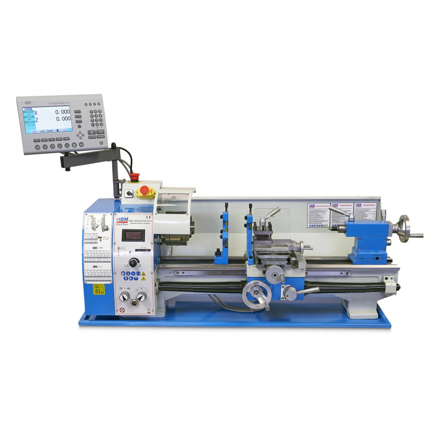 Sústruh na kov 250 x 550 vario s LCD dispejom