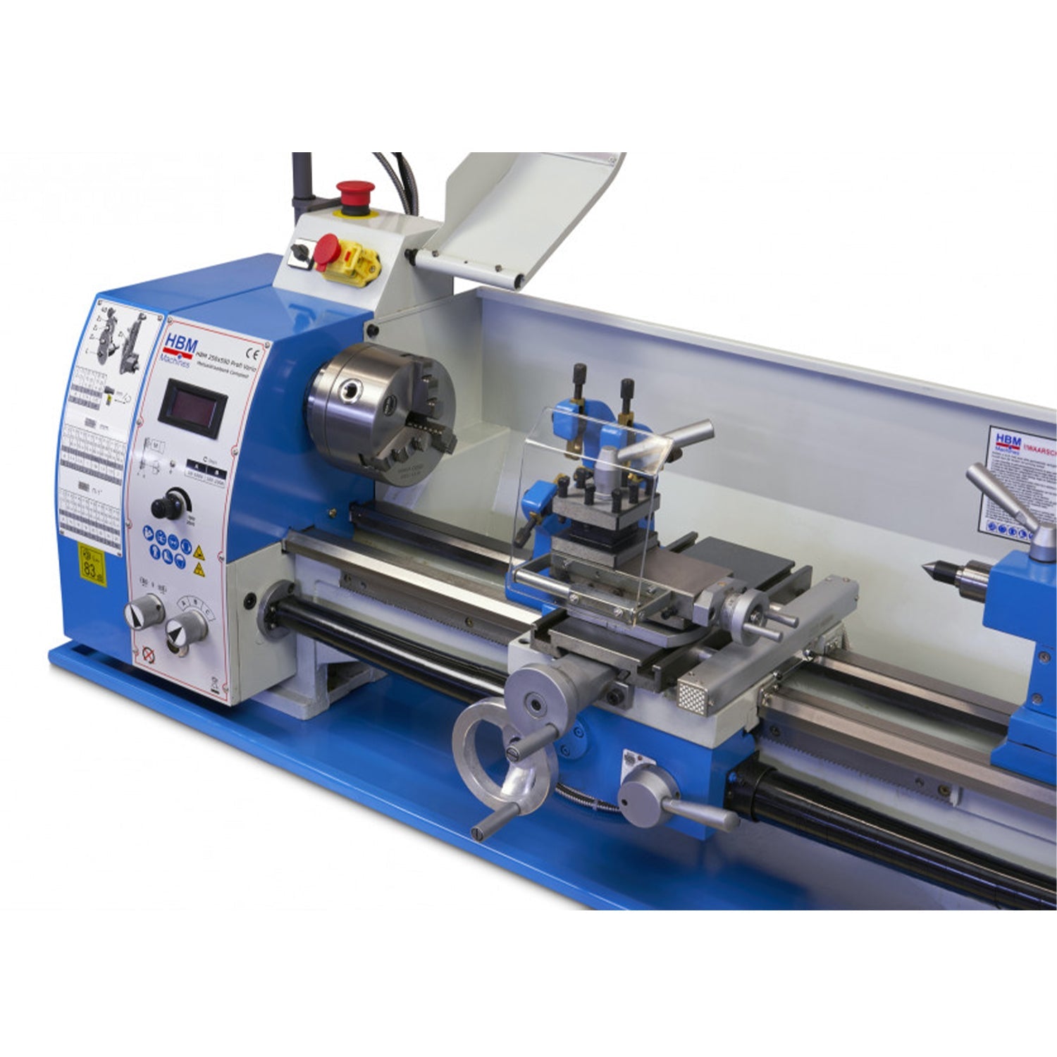 Sústruh na kov 250 x 550 vario s LCD dispejom