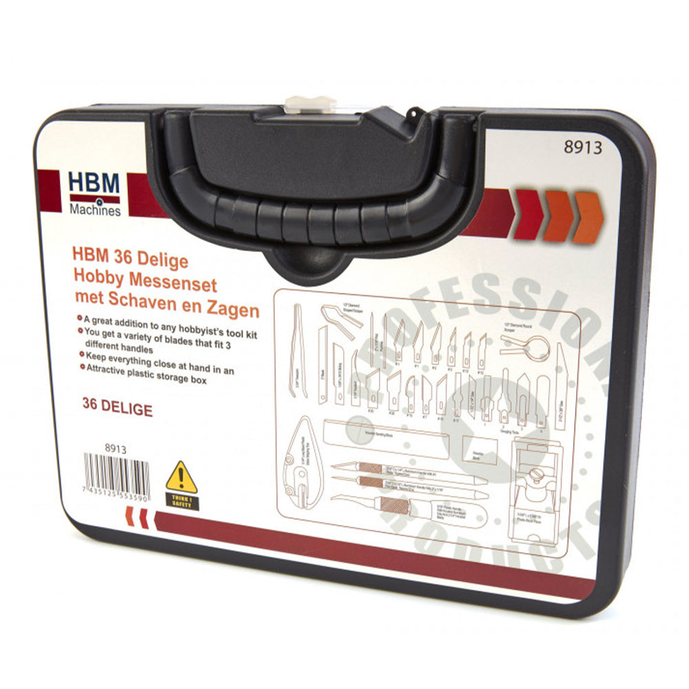 Sada presných nožov na rezanie a vyrezávanie 36 kusov hbm