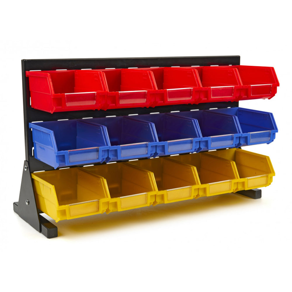 Nástenný organizér - panel s 15 úložnými boxami HBM