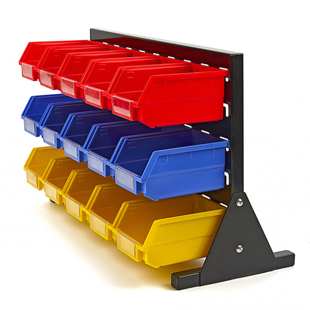 Nástenný organizér - panel s 15 úložnými boxami HBM