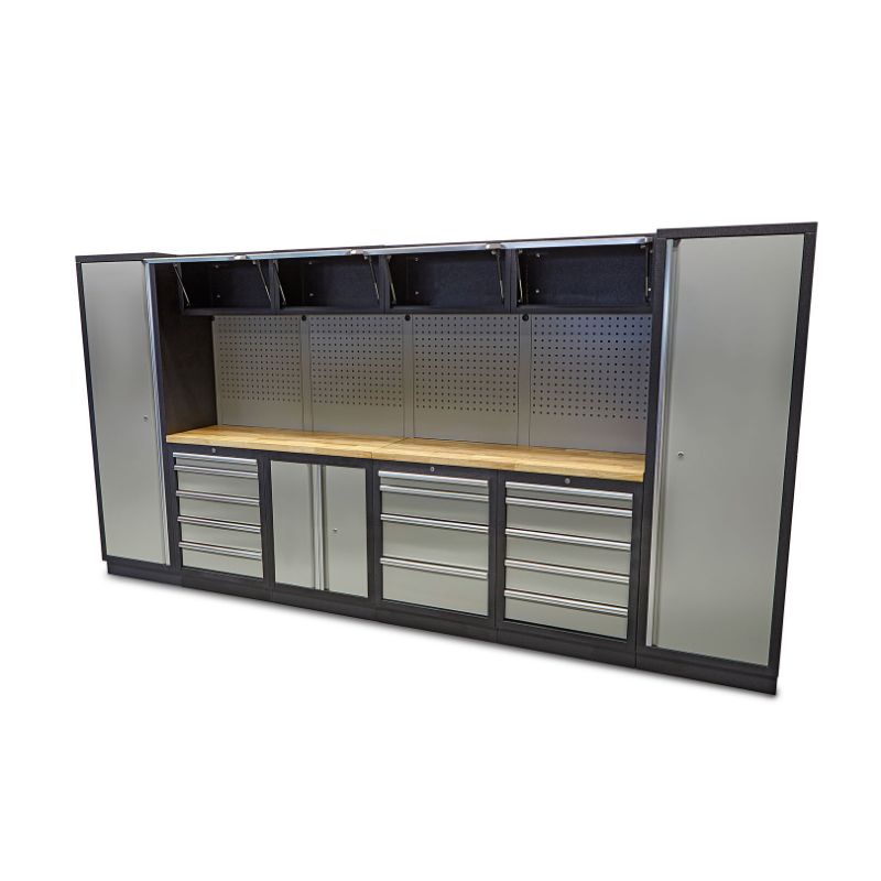 Zostava dielenského nábytku 16 dielov 4m x 2m