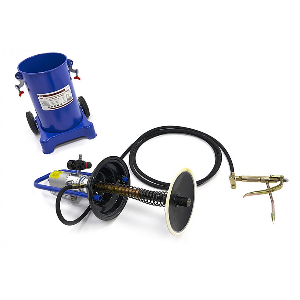 Prenosný pneumatický mazací lis - maznica 12l, 300 - 400bar HBM Machines Holandsko