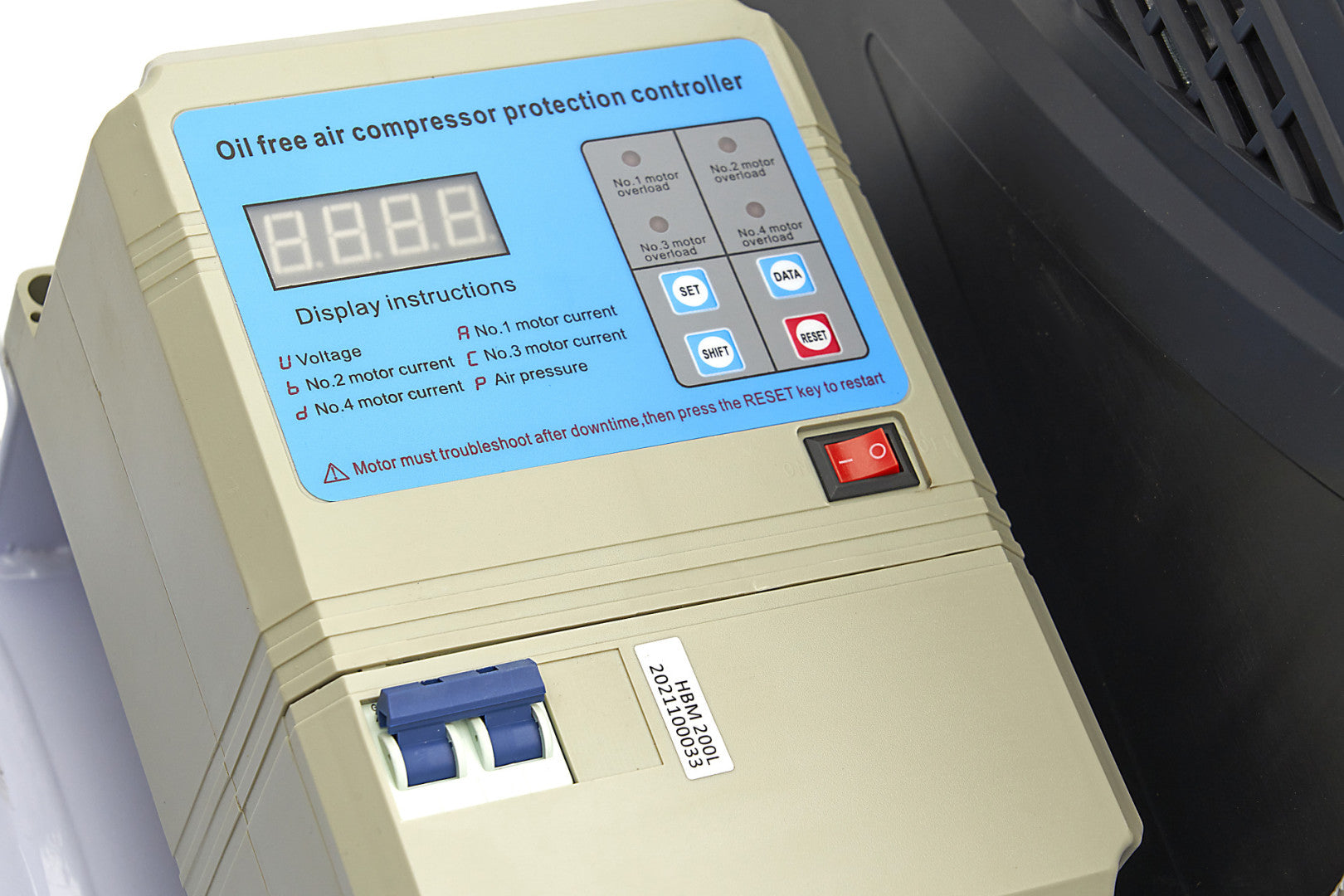 Tichý bezolejový kompresor s nízkou hlučnosťou 200l 8hp HBM Machines Holandsko