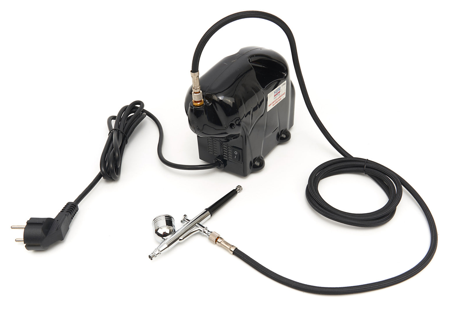 Sada na airbrush s kompresorom, pištoľou a farbou