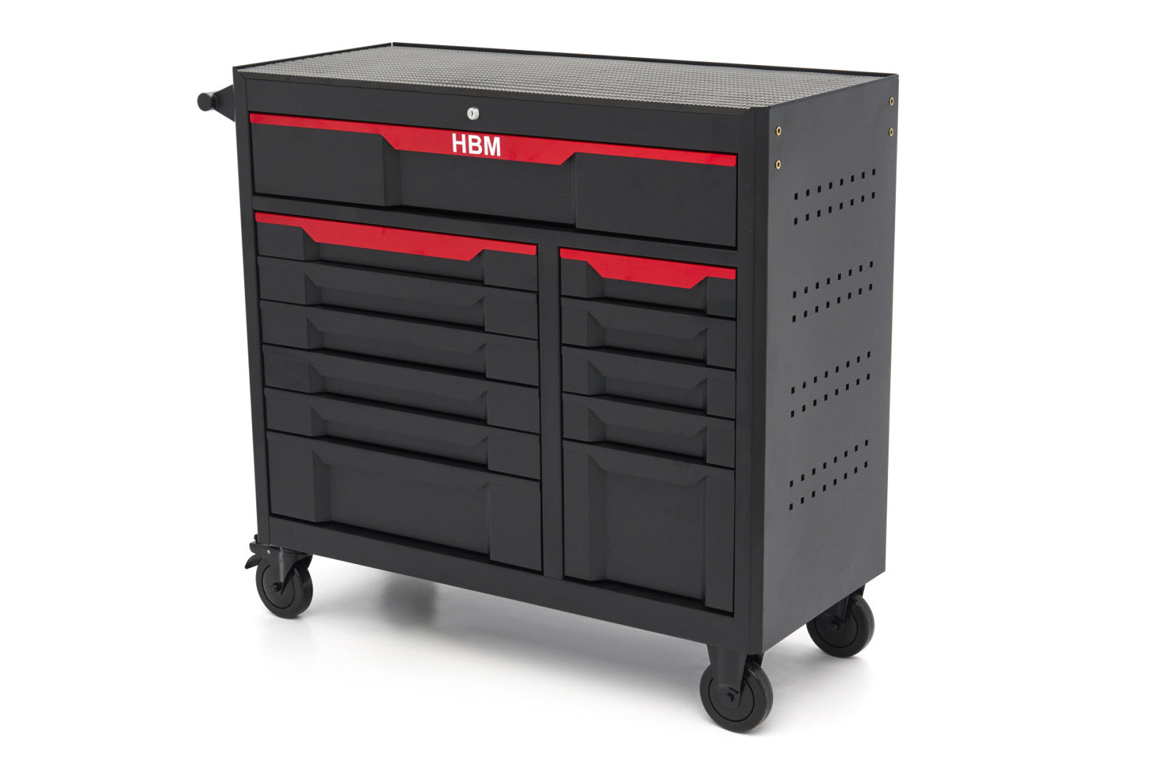 Dielenská skriňa - vozík na náradie s 12 zásuvkami 106 cm HBM