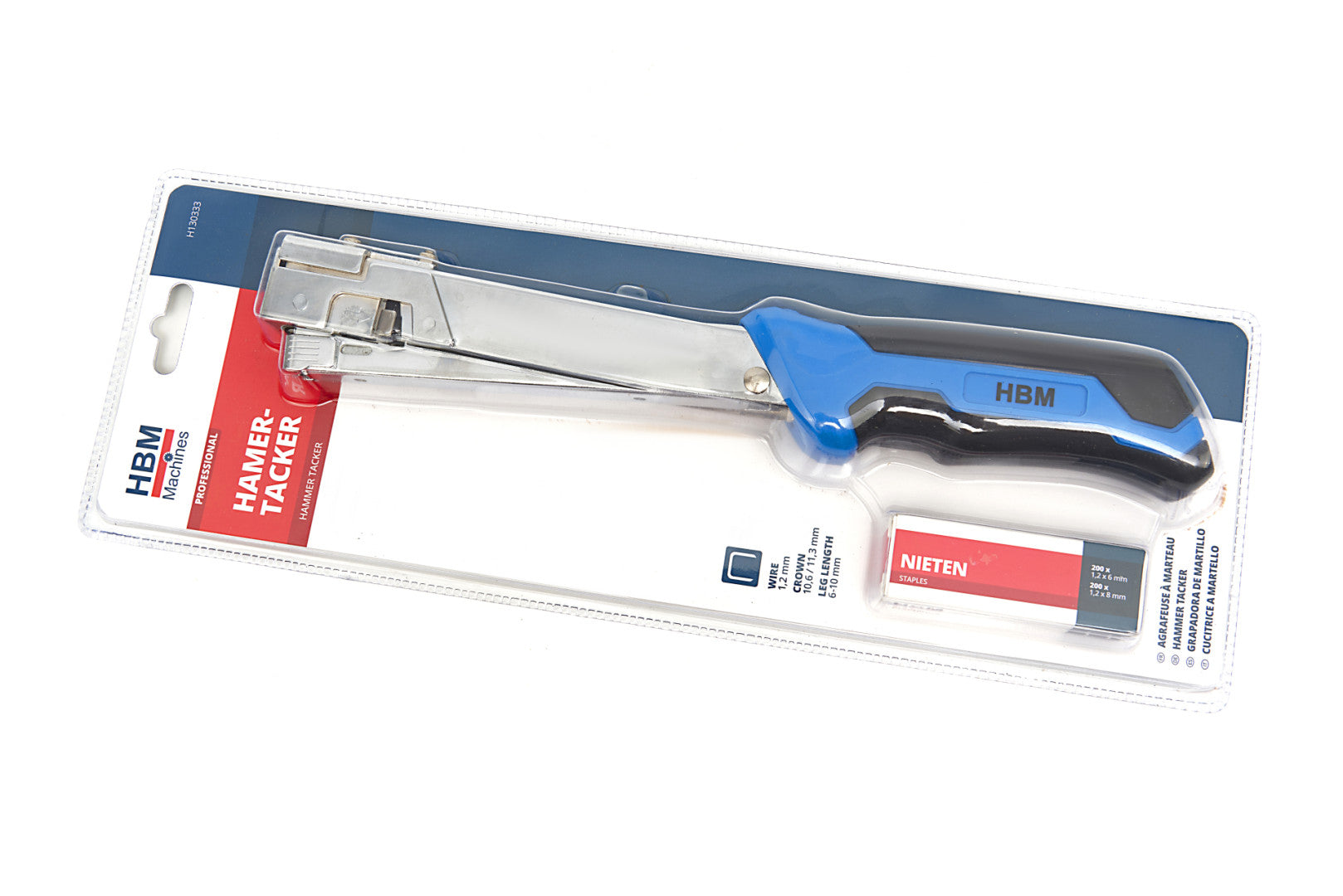 Kladivová sponkovačka - sponkovacie kladivo 6 - 10mm so 400 sponkami