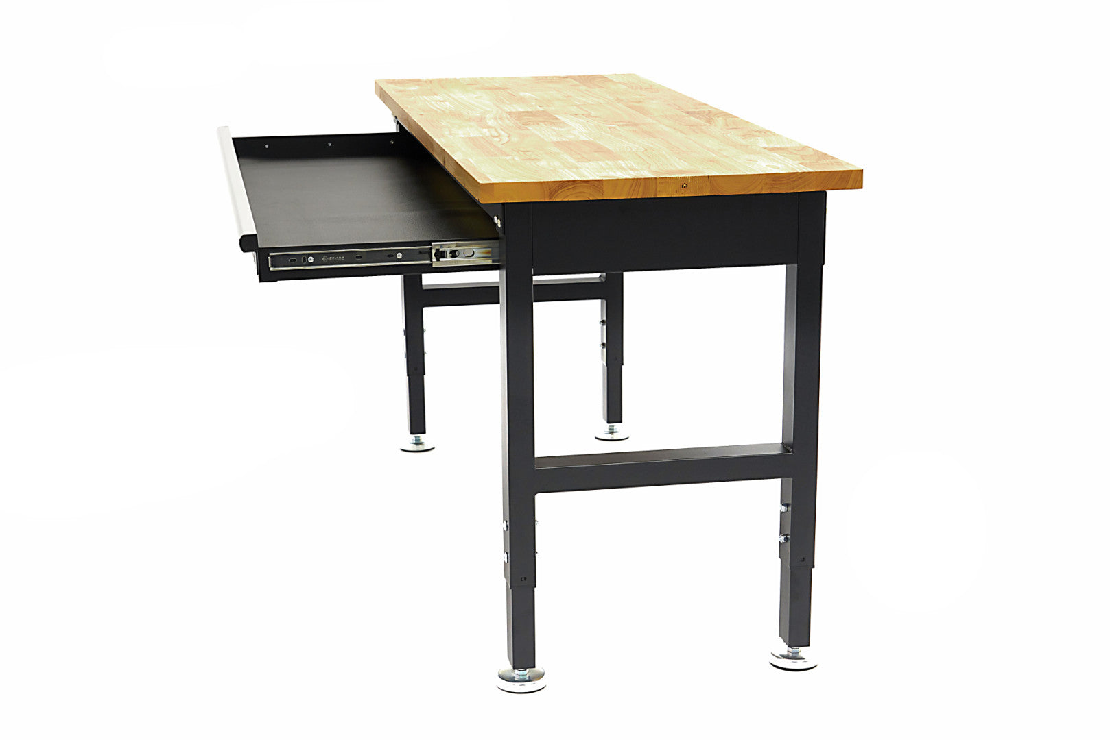 Výškovo nastaviteľný pracovný stôl s drevenou doskou 152cm HBM Machines