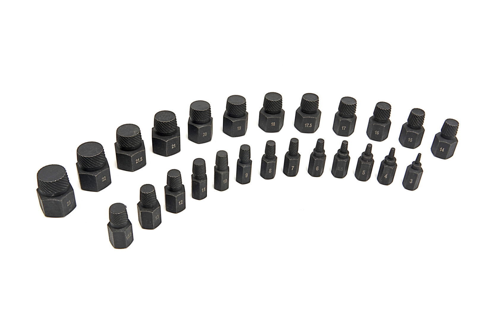 Súprava vyťahovákov na poškodené a zlomené skrutky 25ks HBM