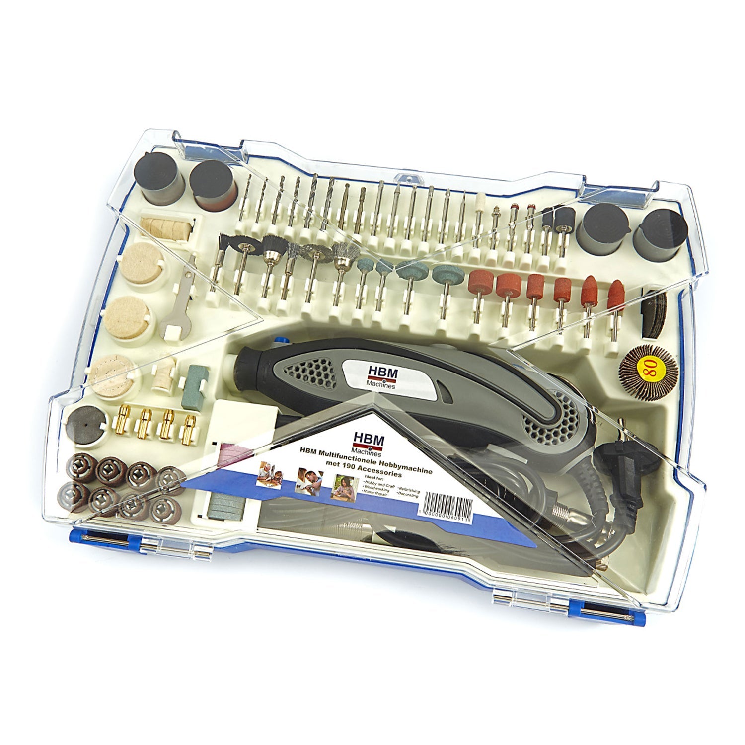 Sada mini brúsky s príslušenstvom 190 kusov hbm