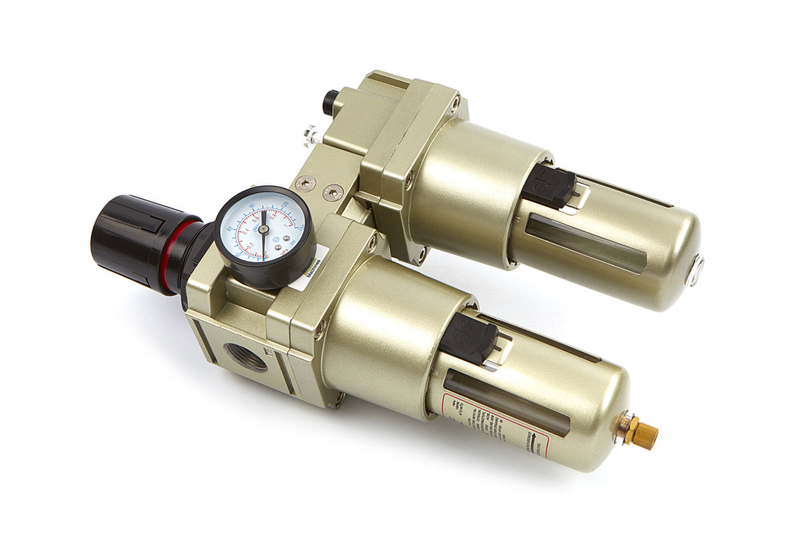 Odlučovač vody a mazania s regulátorom tlaku 1/4'' HBM