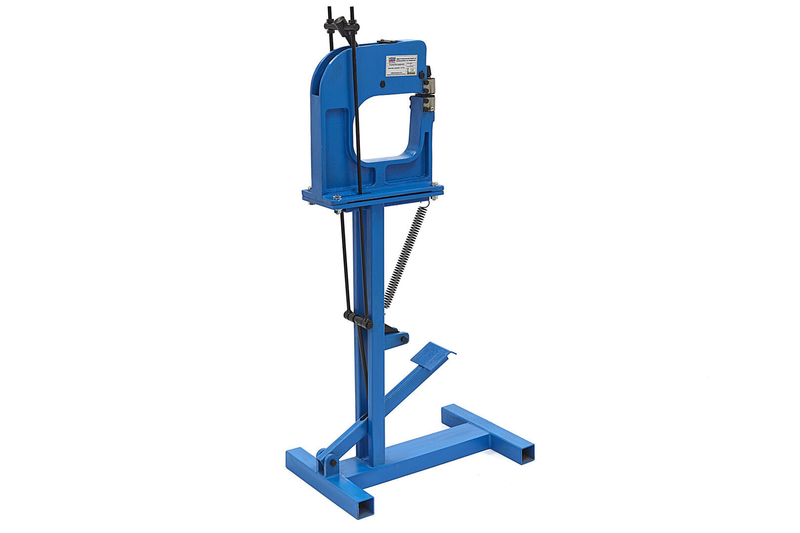 Stroj na spájanie a napínanie kovu so stojanom hbm