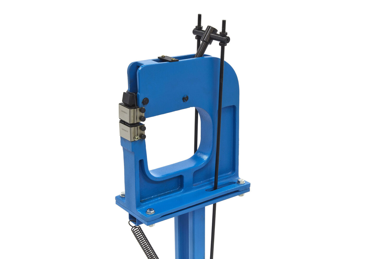 Stroj na spájanie a napínanie kovu so stojanom hbm