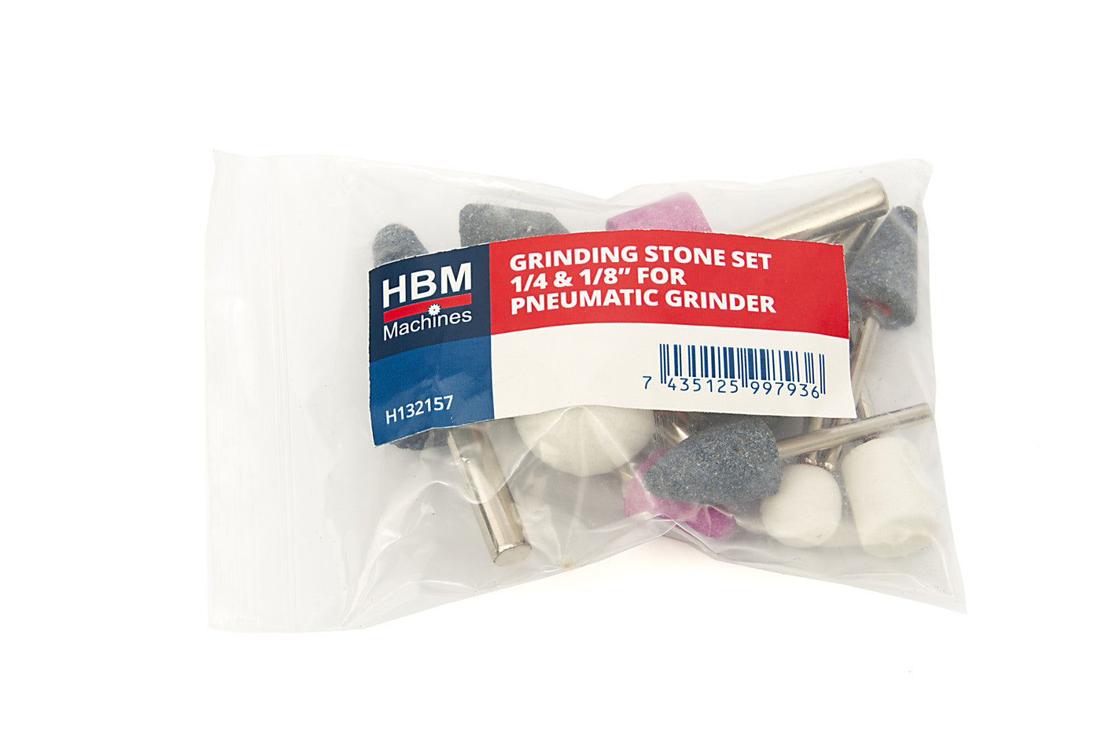 Sada 10 brúsnych kameňov na biax 1/4, 1/8