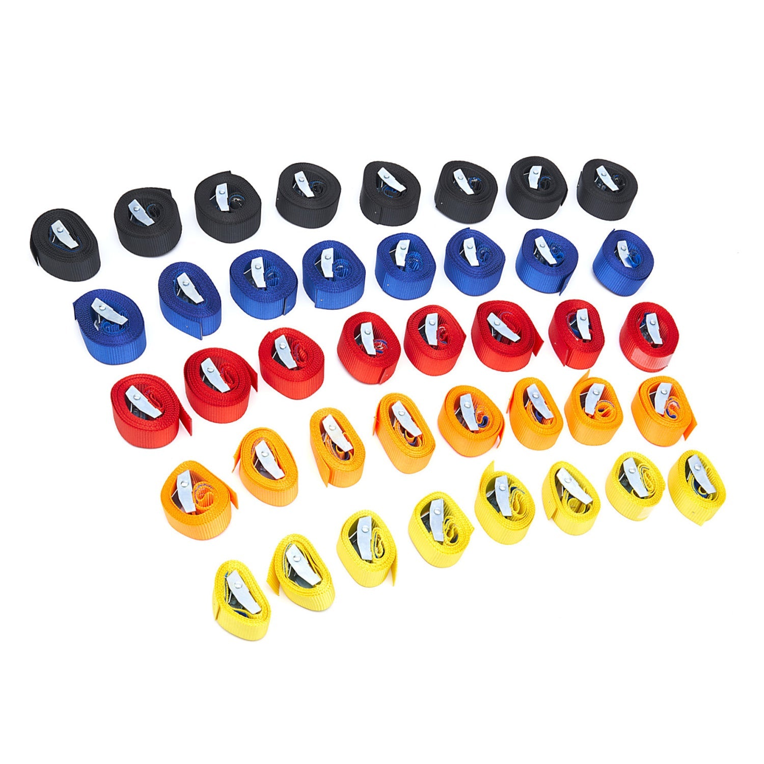 Sada upínacích popruhov s prítlačnou sponou 40 kusov hbm