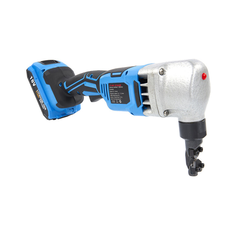 Akumulátorové elektrické nožnice na plech 18V, 2,0Ah