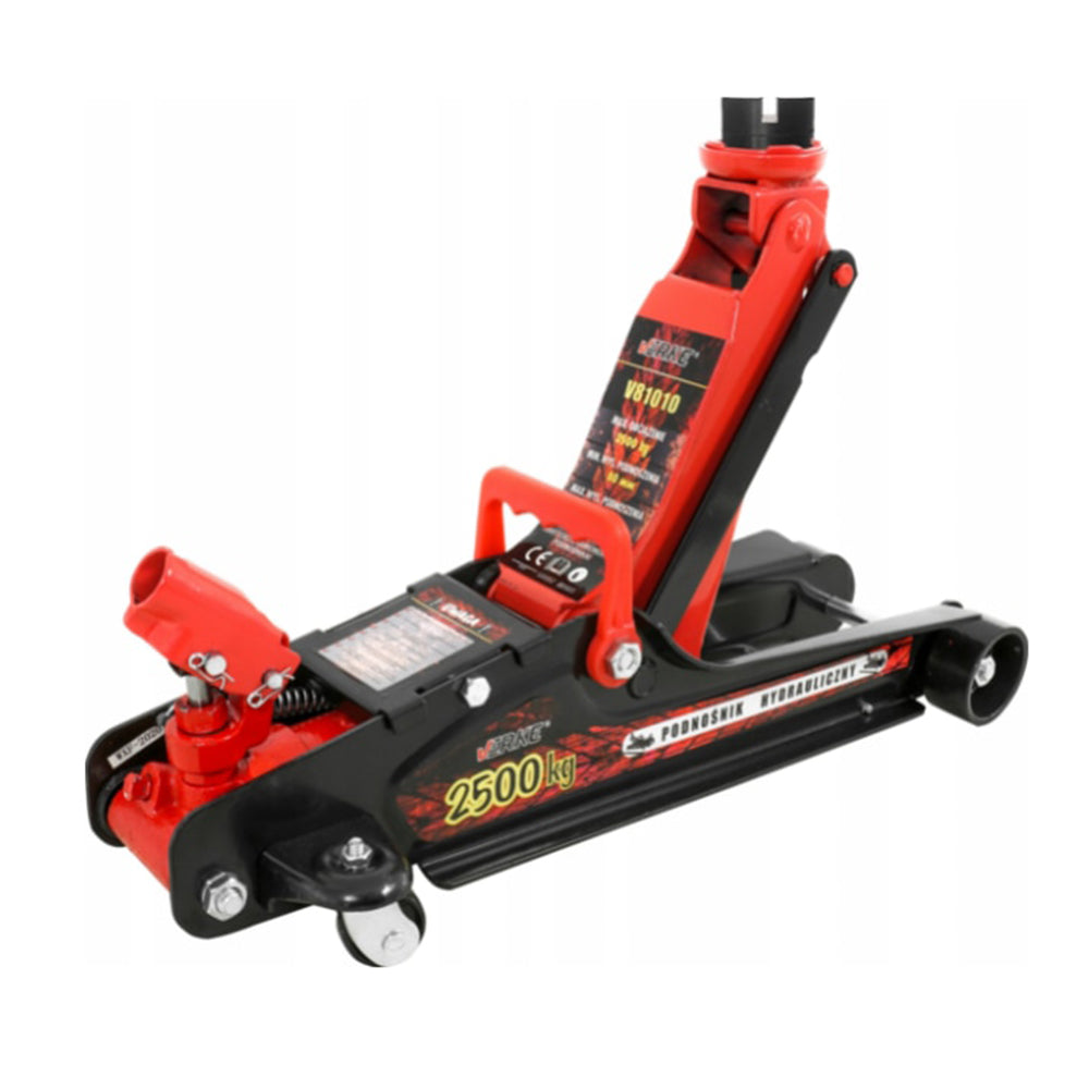 Hydraulický nízkoprofilový pojazdný zdvihák - žaba, s otočnou rukoväťou 2,5t