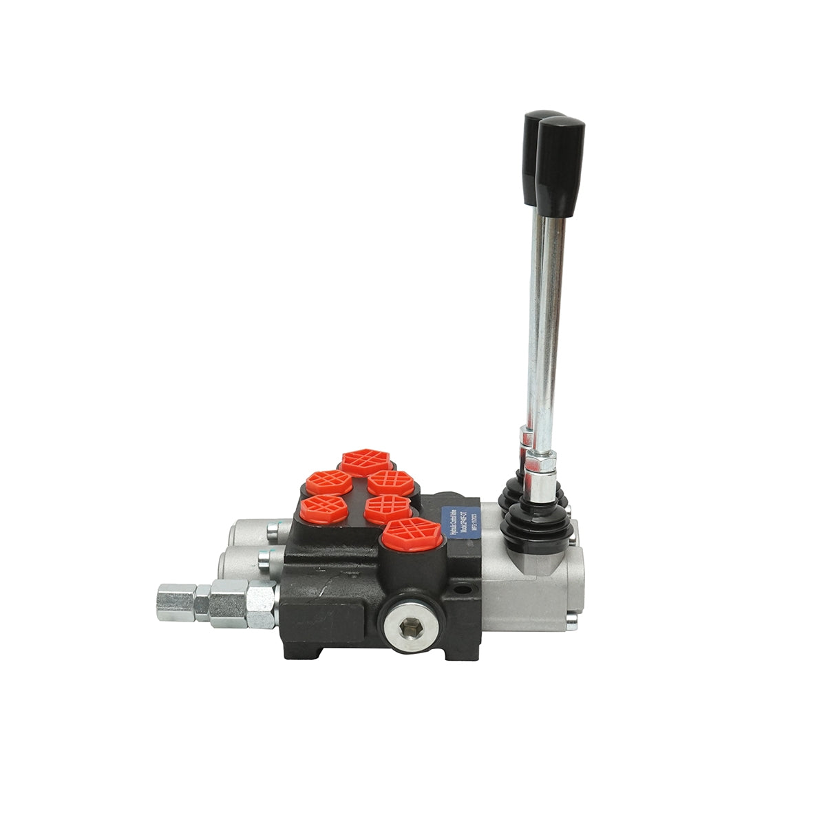 Hydraulický rozvádzač s 2 pákami, 40l/min, s redukciou v balení, -15 až +80°C, Breckner Germany