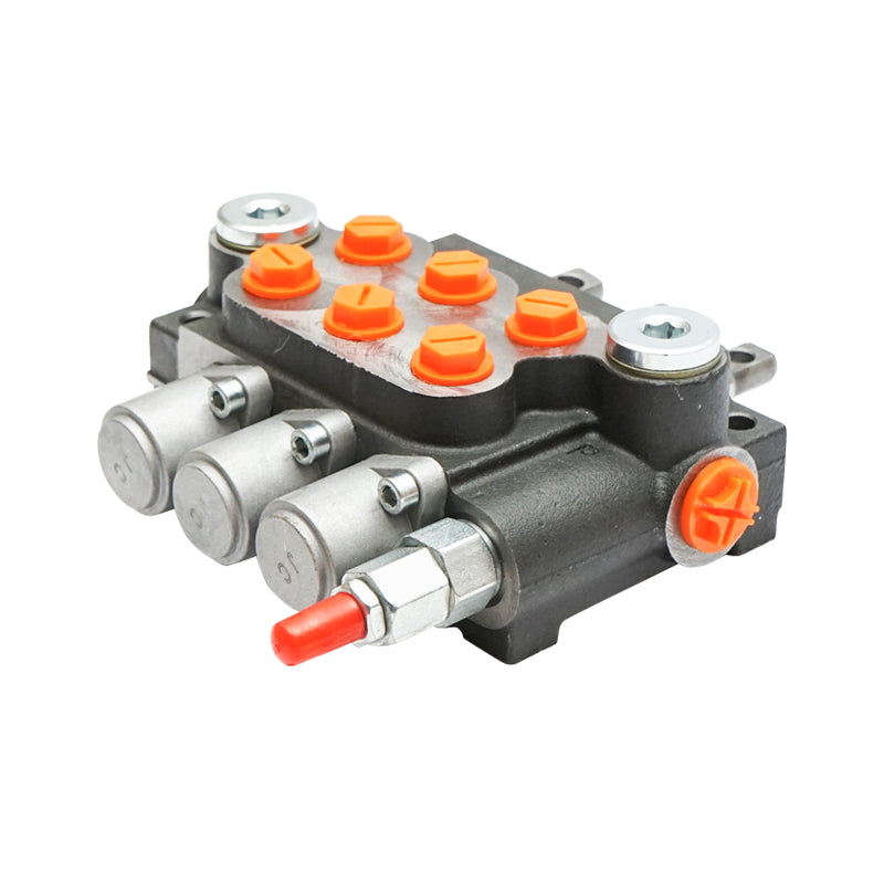 Hydraulický rozvádzač s 3 pákami, dĺžka lanka 2,5m, 250 bar, 40l/min, Breckner Germany