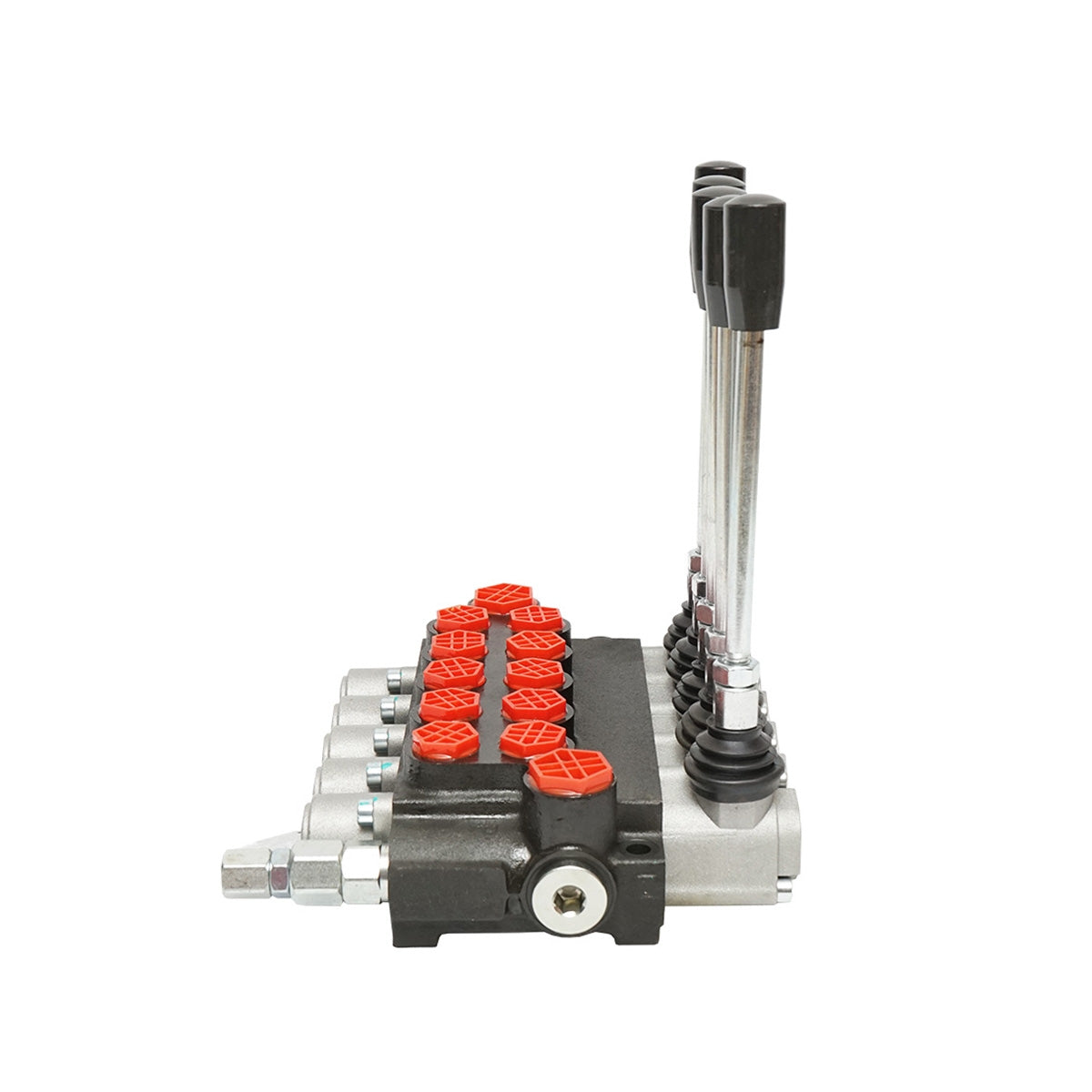 Hydraulický rozvádzač s 5 pákami, 40l/min, s redukciou v balení, -15 až +80°C, Breckner Germany