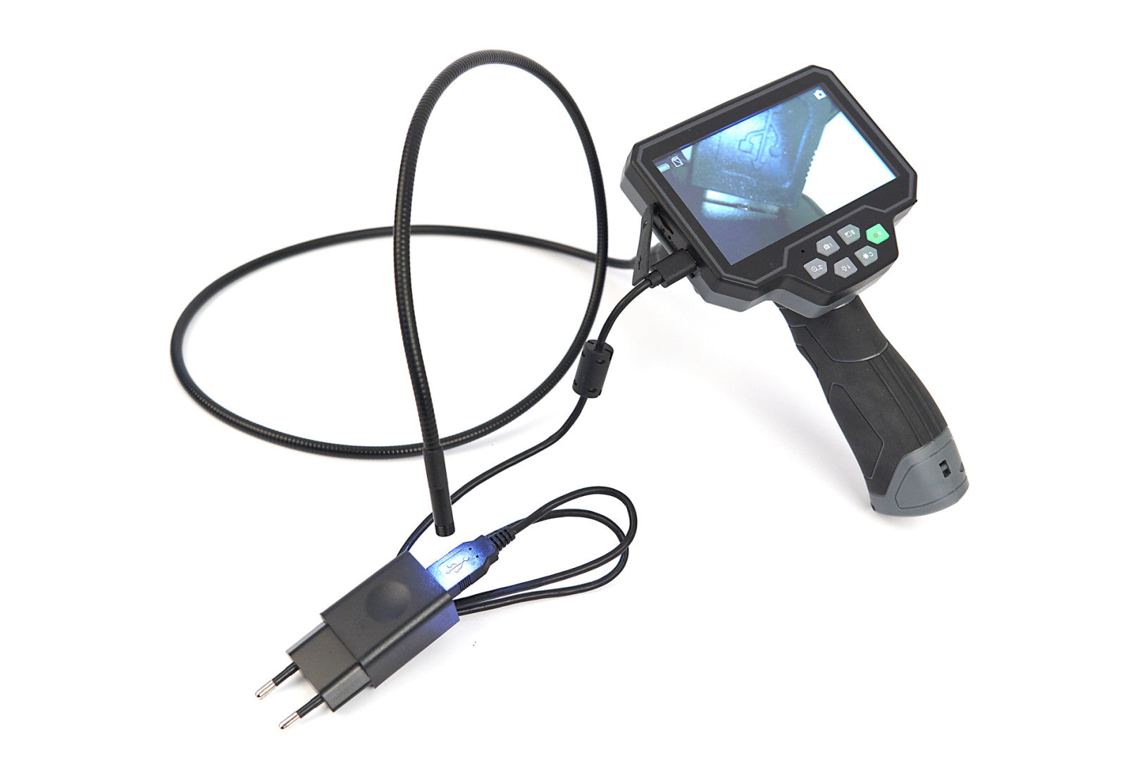 Inšpekčná endoskopická kamera, 5'' LCD displej