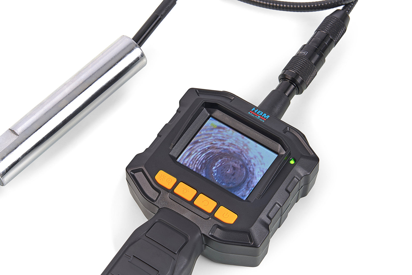 Inšpekčná endoskopická kamera, farebný 2,3'' LCD TFT displej HBM Machines Holandsko