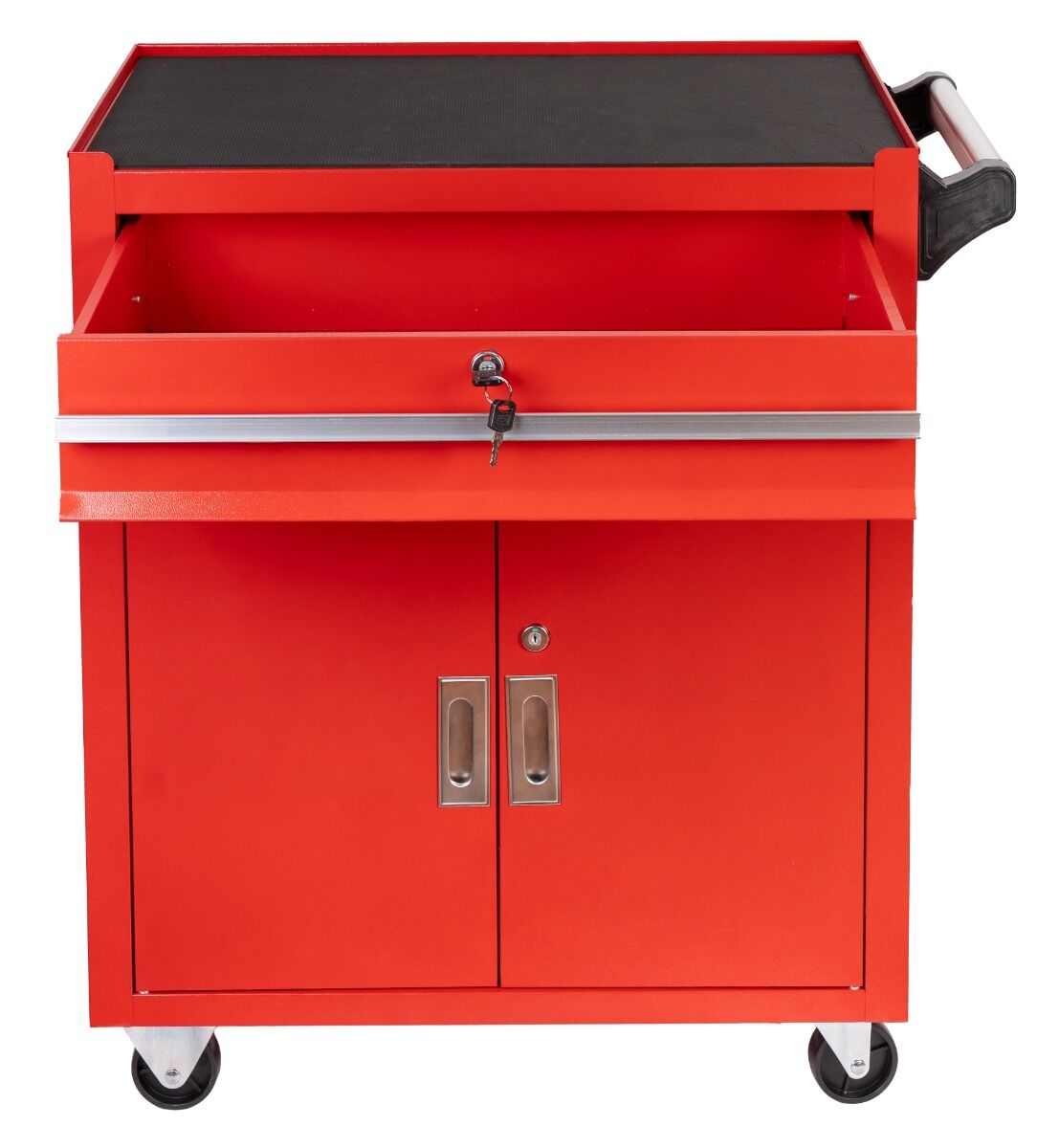 Dielenský vozík - skrinka na náradie červená premium, 73 × 63 × 40cm Invento