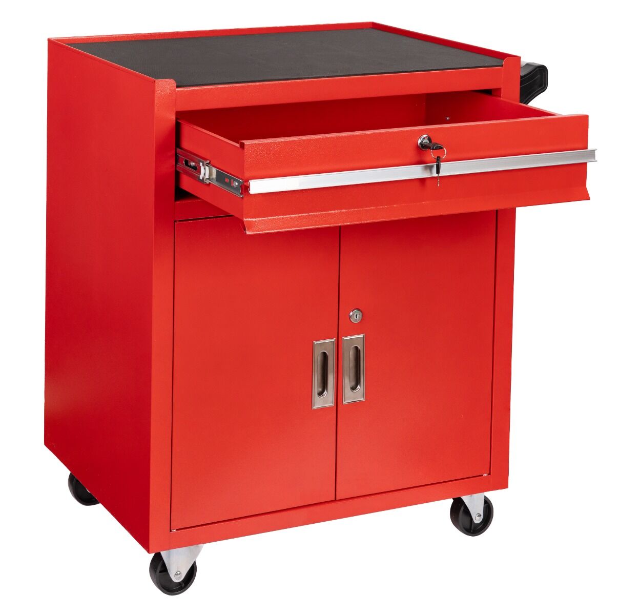 Dielenský vozík - skrinka na náradie červená premium, 73 × 63 × 40cm Invento
