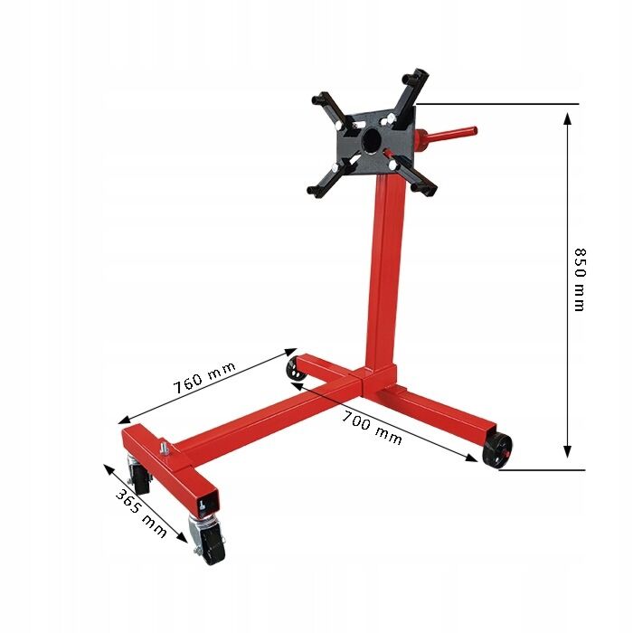 Otočný stojan na motor 450kg Invento