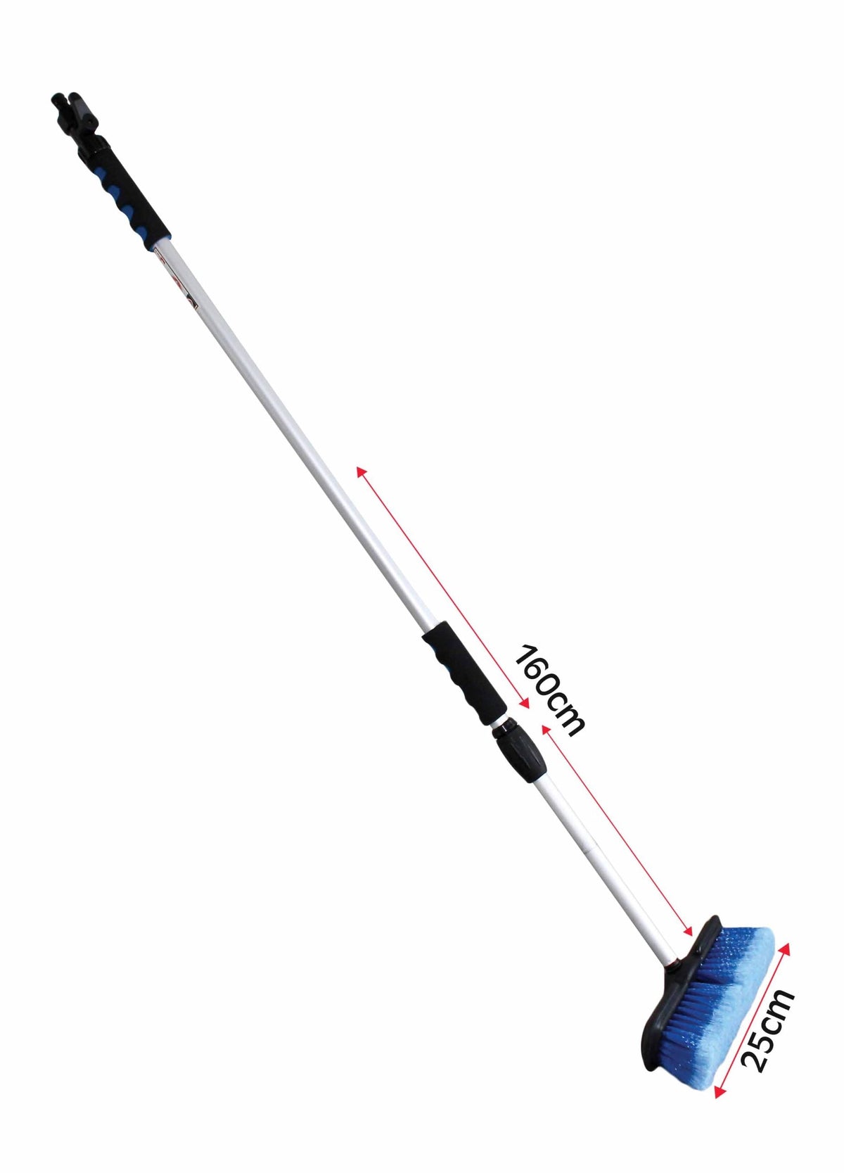 Kefa na umývanie s teleskopickou rúčkou 250 x 60mm, 1020 - 1725mm