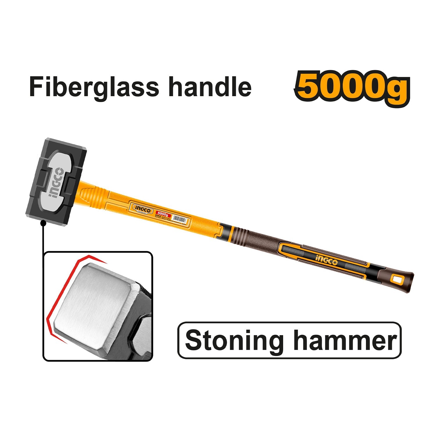 Kladivo s rukoväťou zo sklolaminátu 5kg