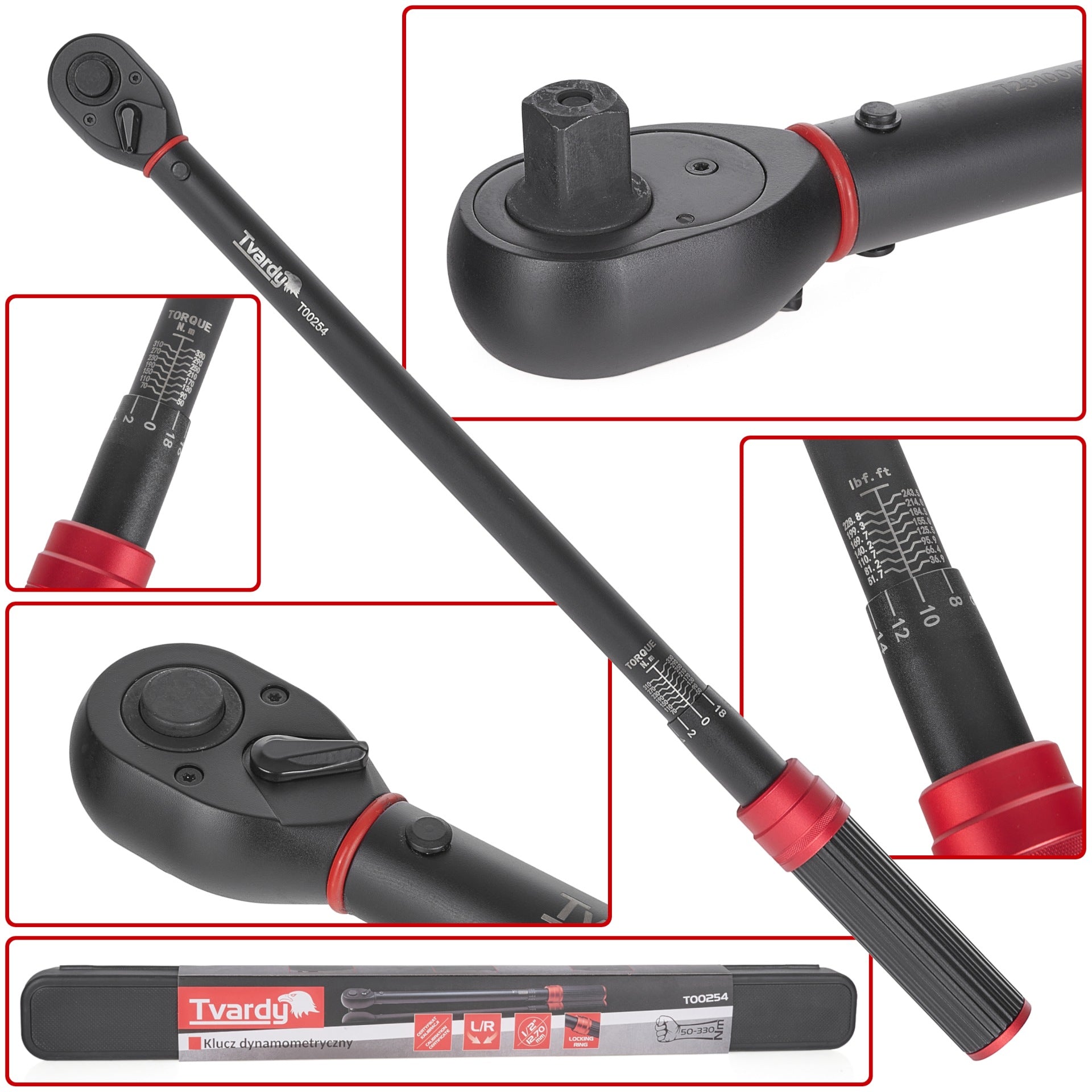 Momentový kľúč 1/2'' 50 - 330Nm Tvardy